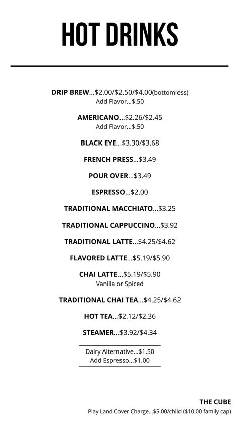 the well chilliwack menu